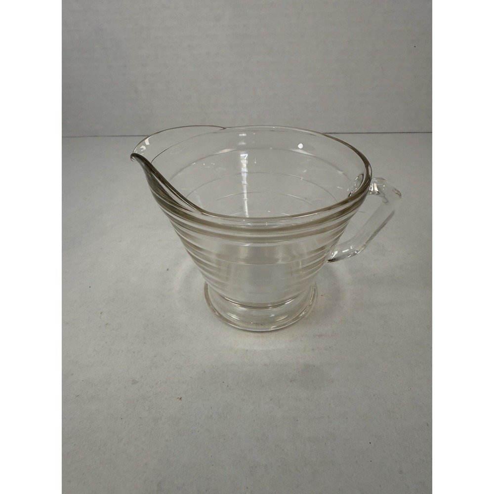 Hazel Atlas Moderntone Crystal Clear Creamer Depression Glass
